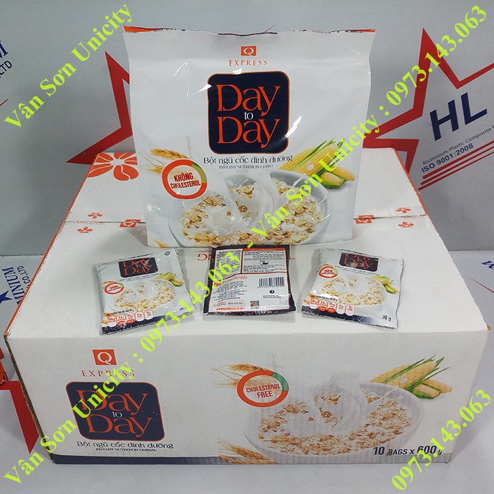 Bột Ngũ Cốc hòa tan Day to Day Trần Quang bịch 600g (20 gói * 30g)