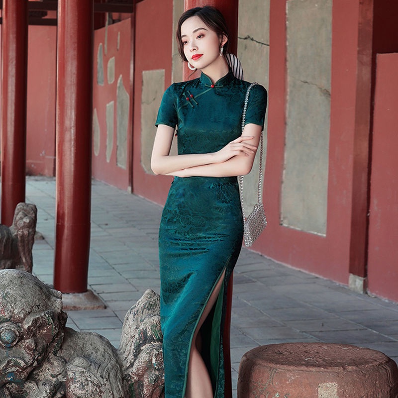 Đầm Sườn Xám Cách Tân Phong Cách Trung Hoa Mới Cho Nữ