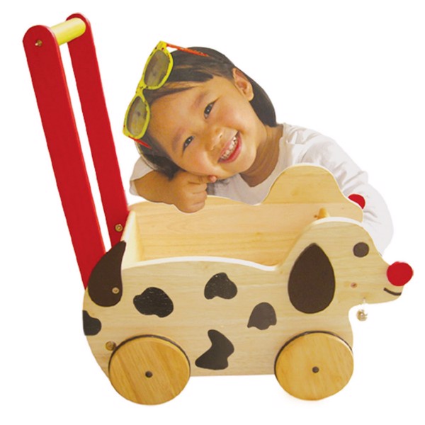 Xe chó chở đồ chơi, xe tập đi cho bé, đồ chơi gỗ Winwintoys VN