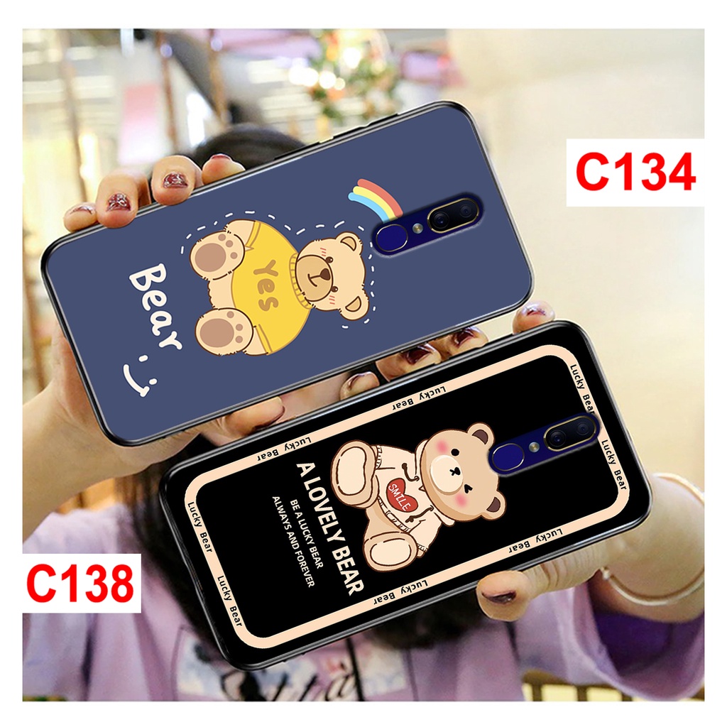 Ốp lưng Oppo F11 - F11 Pro in hình gấu bear cool ngầu. Ốp oppo rẻ bền đẹp.