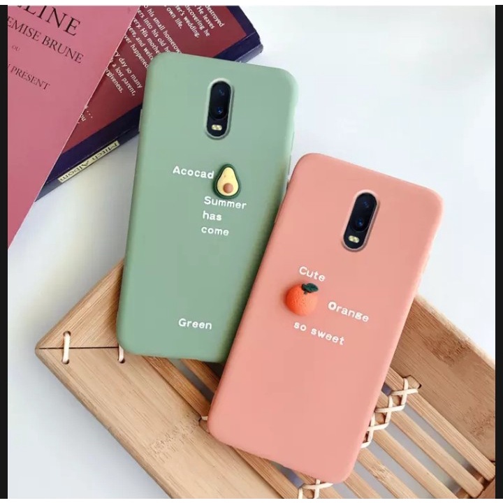 Ốp lưng điện thoại IP - TPU gắn hình trái cây- bơ-đào-cam ngộ nghĩnh 6/6s/6plus/6splus/7/8/7plus/8plus/x/xs/xsmax/11/1