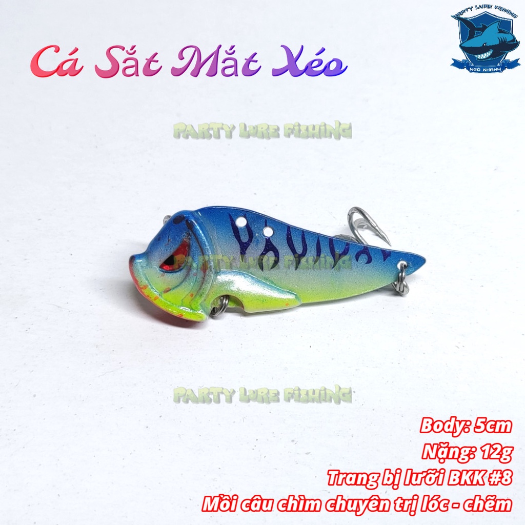 Mồi câu lure Cá Sắt Mắt Xéo , mồi câu cá lóc, chẽm, măng....