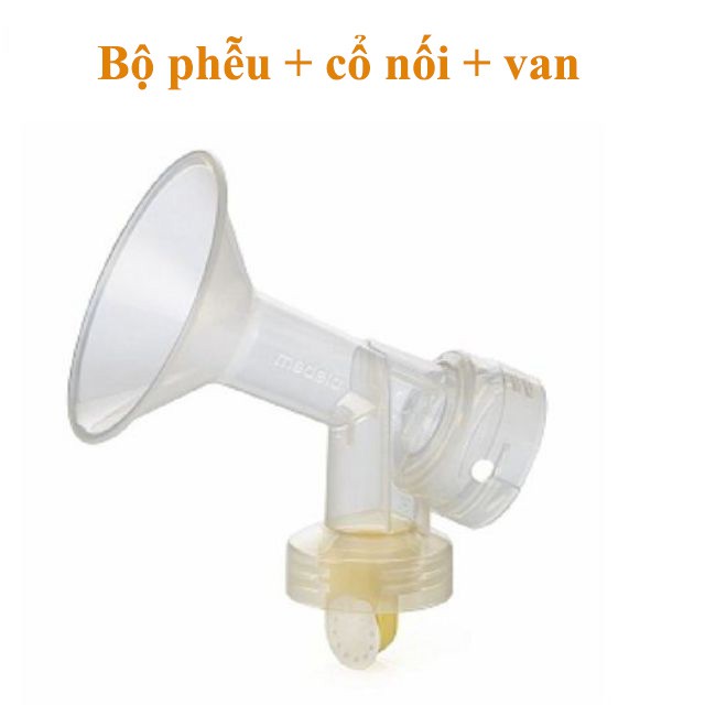 (Đủ size) Bộ cổ nối và phễu tương thích máy hút sữa Medela sản xuất bởi Maymom