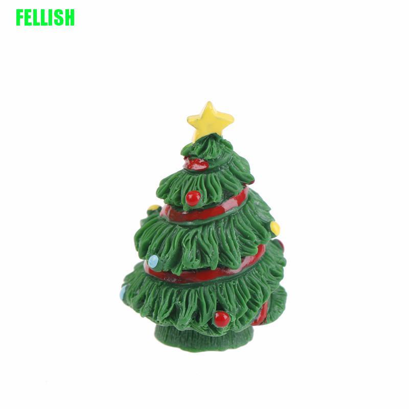 Set 2 mô hình cây thông noel mini trang trí sân vườn