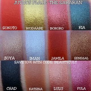 JUVIA’s PLACE Bảng phấn mắt Saharan 1 2