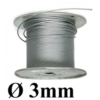 Dây cáp thép mạ kẽm Ø [ 3mm ] dài 1 mét – 1000 mét