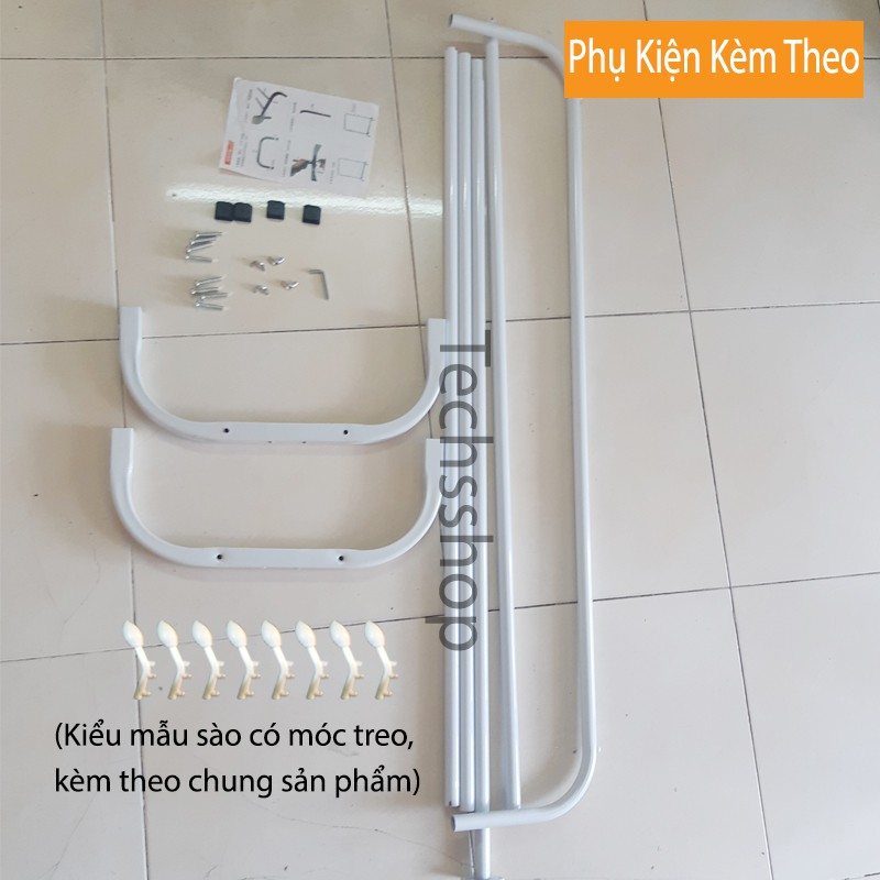 Sào Treo Quần Áo Đa Năng Có Tầng Để Đồ Tiện Lợi - Giá Phơi Đồ Trong Phòng Ngủ 152x110 cm