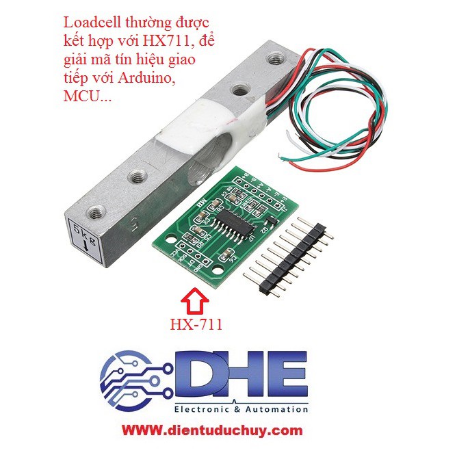 CẢM BIẾN ĐO CÂN NẶNG LOADCELL - LOẠI 1KG/5KG/10KG/20KG - HX711