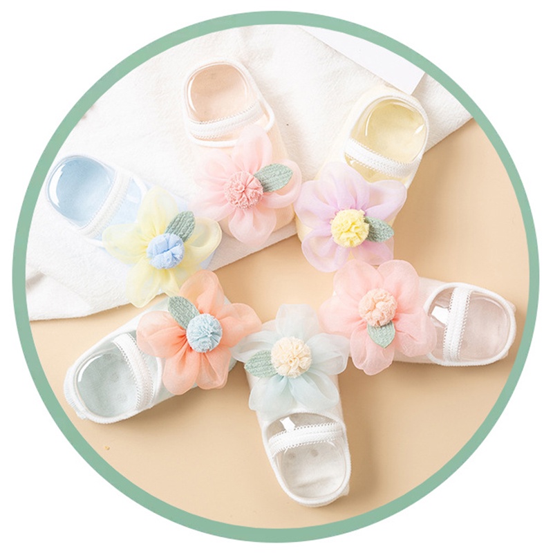 Set 2 Đôi Tất Ren Màu Trơn Dễ Thương Cho Bé Gái