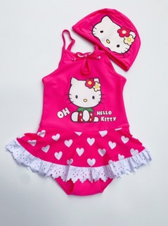Set bơi bé gái Hêllo Kitty size 100-140.