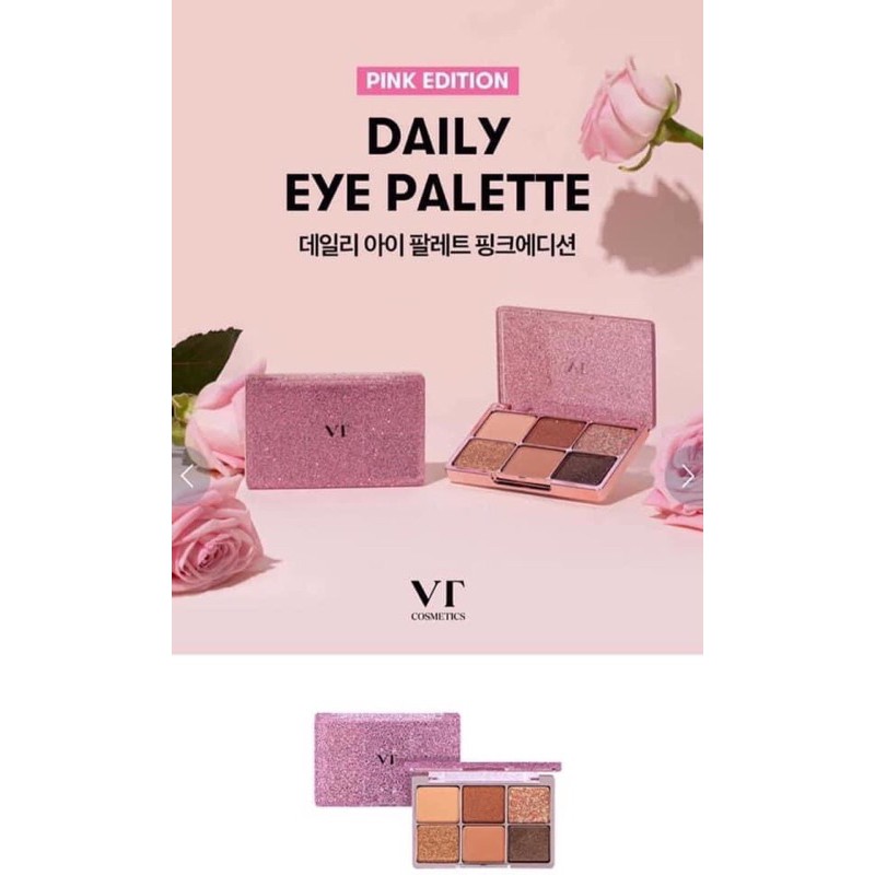 Phấn mắt siêu lì 6 ô VT Cosmetic Pink Edition Daily Eye Palette