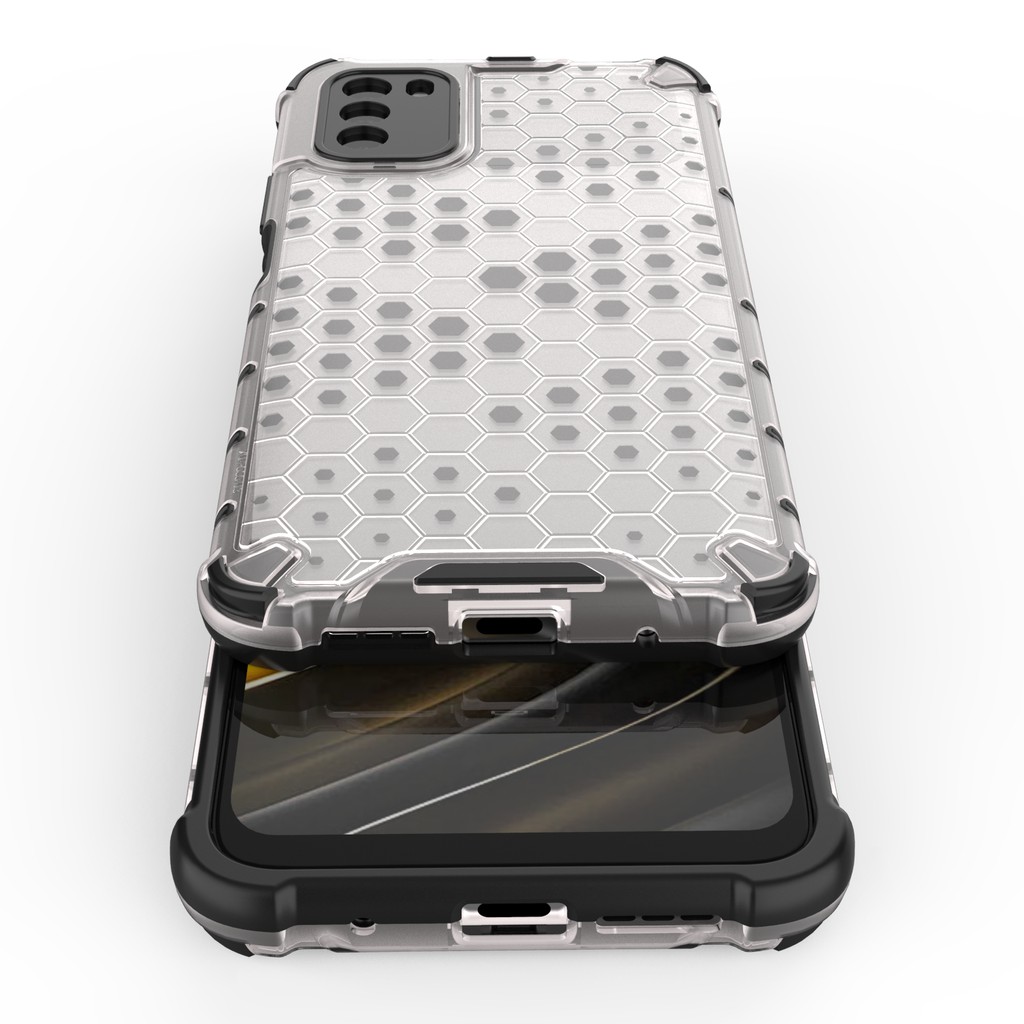 Ốp lưng tổ ONG Xiaomi Poco M3 / M4 Pro 4G / Poco X4 Pro / Poco M5 chống sốc chống ố vàng kiểu dáng UAG siêu bền