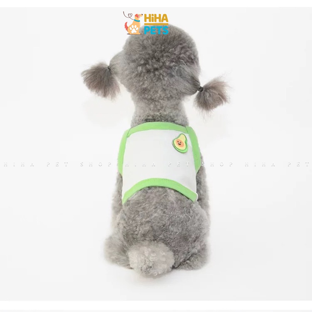 Áo Thun Ba Lỗ Mát Mẻ Thêu Trái Cây Mùa Hè Chó Mèo Hihapet.