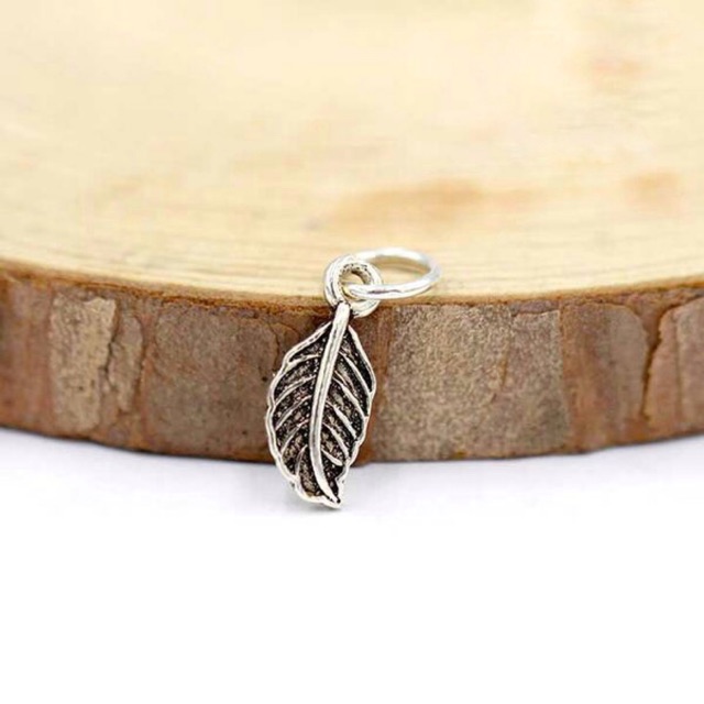 [S925] Charm lá đơn cách điệu - MH872