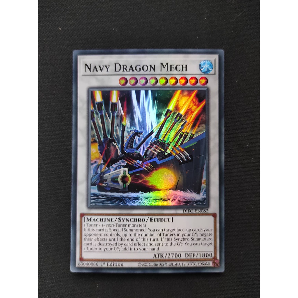 (YGO-TCG)1 lá thẻ bài Navy Dragon Mech - DIFO-EN082 - Super Rare