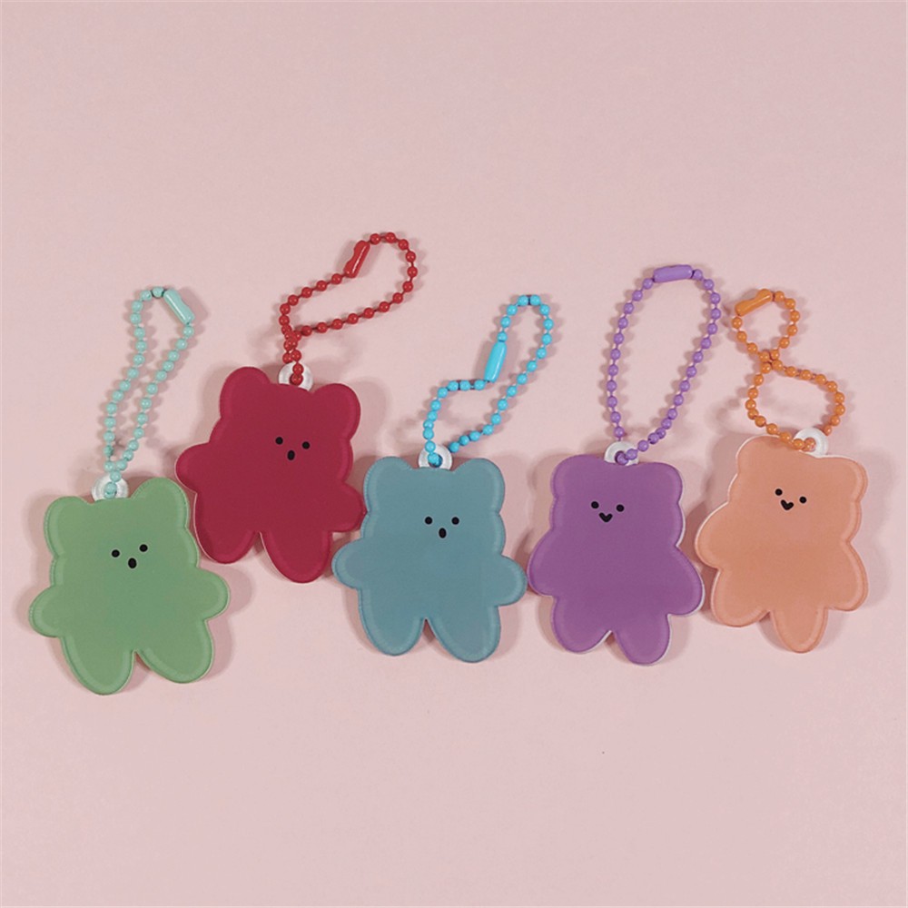 Móc khóa hình chú gấu hoạt họa xinh xắn trang trí cho Airpod