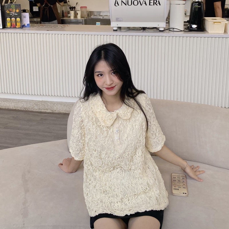 COBE SHIRT - Áo sơ mi ....SHIRT cộc tay kiểu babydoll, Áo sơ mi thiết kế cao cấp by TeamCobe 2023