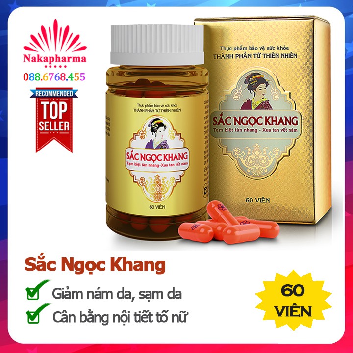 Sắc Ngọc Khang – Giảm nám da, sạm da, tàn nhang, giúp làm sáng da, chậm lão hóa, da săn chắc, cân bằng nội tiết tố nữ