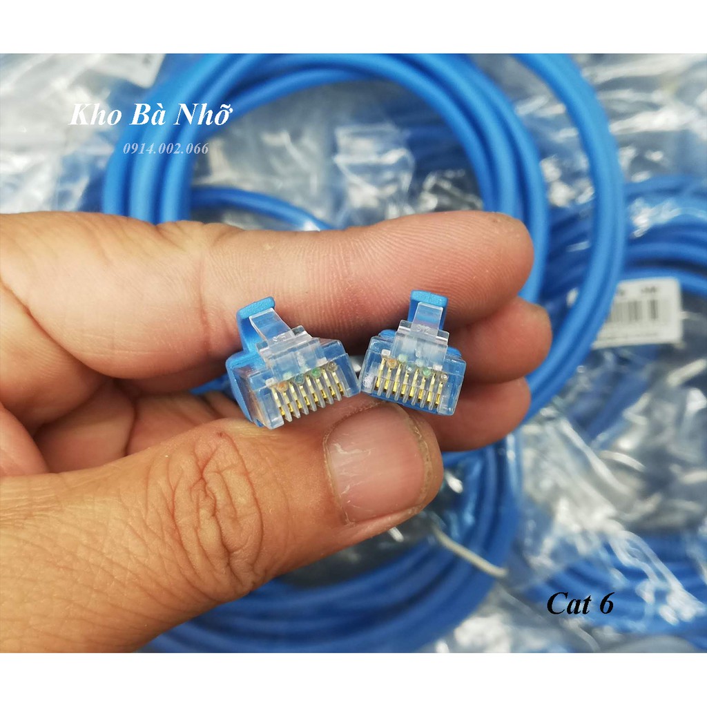 (3 mét). DÂY MẠNG CAT6 đúc sẵn 2 đầu dài 3m - Dây Cáp mạng lan chính hãng