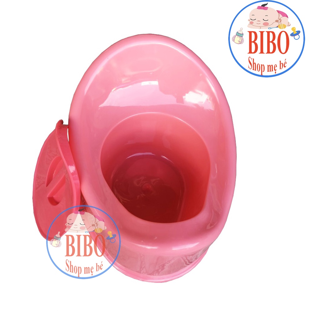 BÔ TRÒN CHO BÉ ĐI VỆ SINH, BÔ TRẺ EM CÓ NẮP ĐẬY