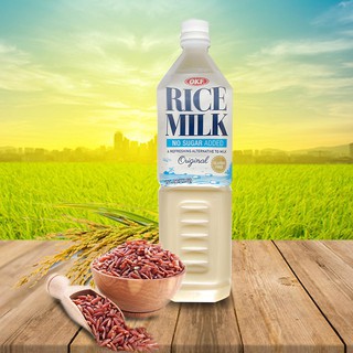 Nước sữa gạo không đường Hàn Quốc OKF RICE MILK “NO SUGAR ADDED” chai 1,5l