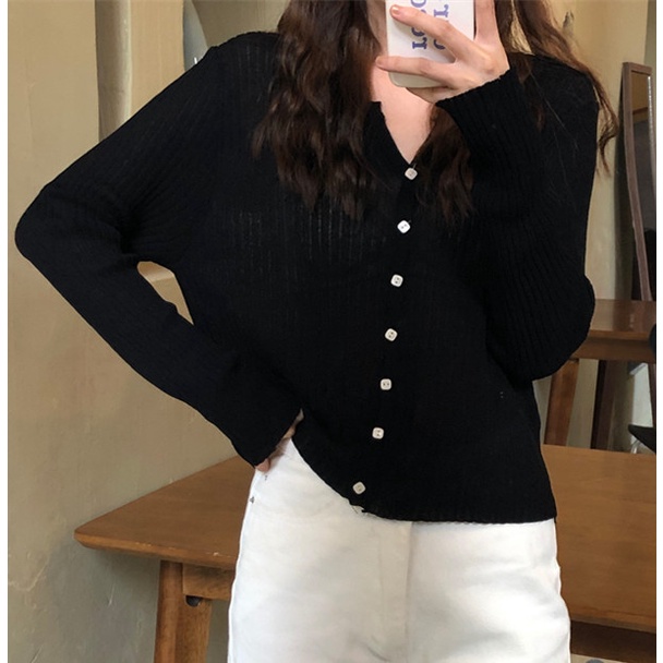 SUXI Áo Khoác Cardigan Dệt Kim Dáng Rộng Chống Nắng Thời Trang Mùa Xuân Mới Cho Nữ