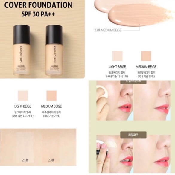 Kem nền lọ karadium Like a Movie Star Cover Foundation