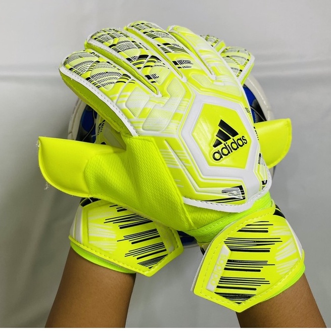 Găng Tay Thủ Môn, Găng Tay Bắt Bóng Adida TRẺ EM - NGƯỜI LỚN Có Xương Trợ Ngón  hàng đẹp chuẩn size