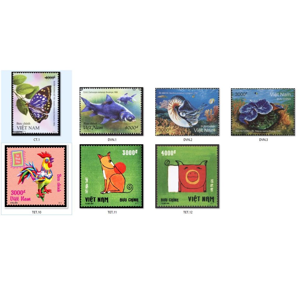 P4. Tem bưu chính sưu tầm  - Stamp -  (tem chết) - Phần 4: Động vật