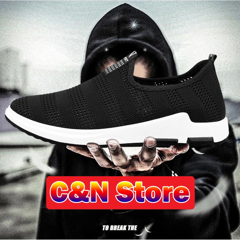 Giày Lười Nam Vải Thoáng Khí Siêu Nhẹ GN12 | BigBuy360 - bigbuy360.vn