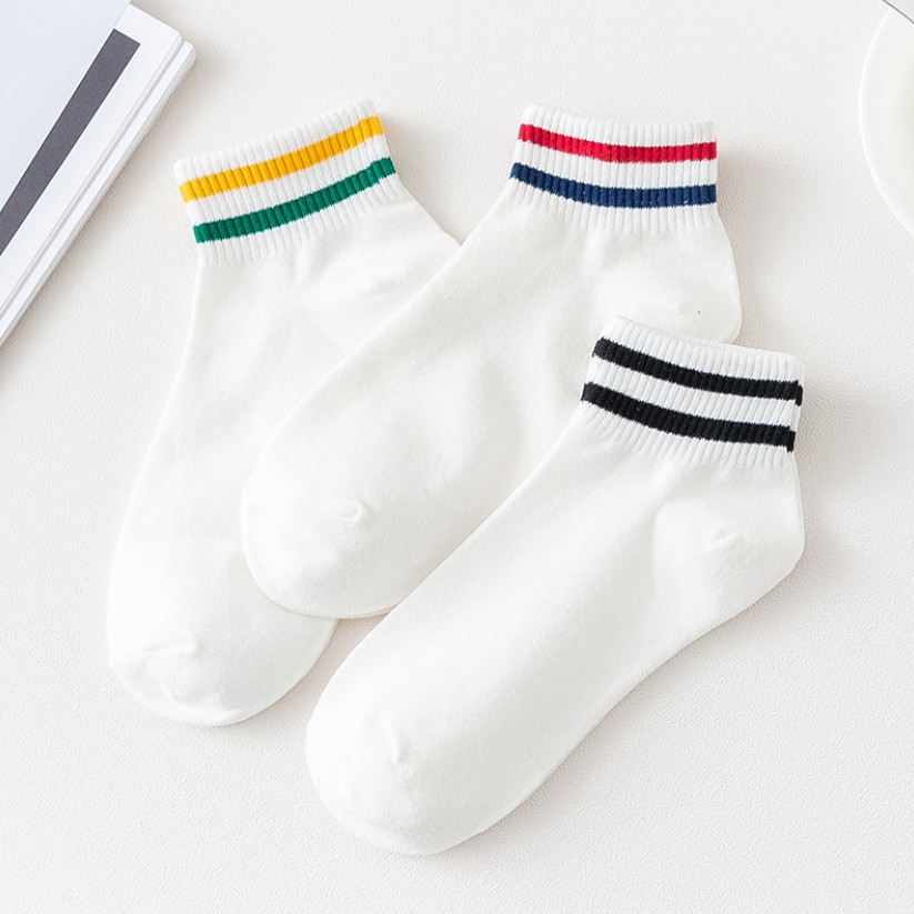 Tất kẻ hoa tiết nam nữ nhiều màu đẹp, giá rẻ - đi êm chân - dáng xinh