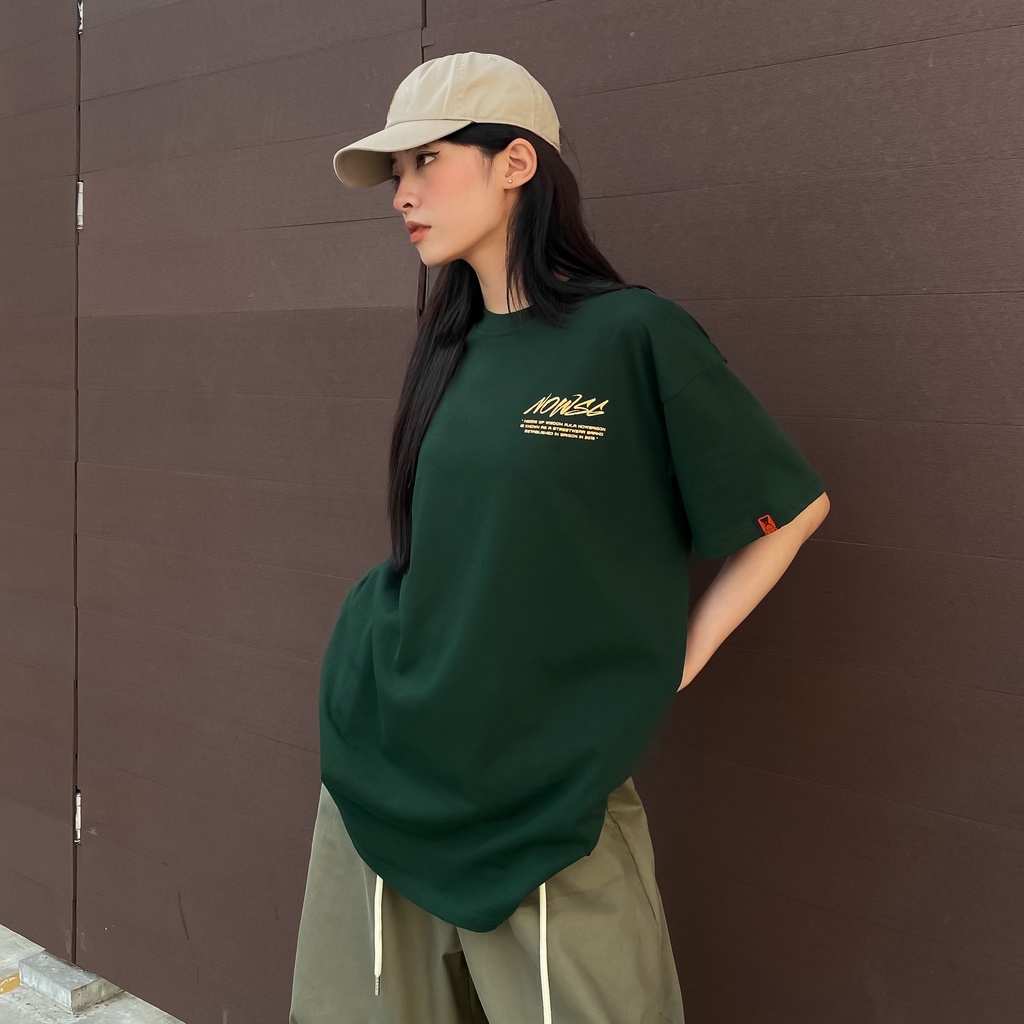 Áo thun NEEDS OF WISDOM Nowsaigon Brush Tee - Green - Local Brand Chính Hãng