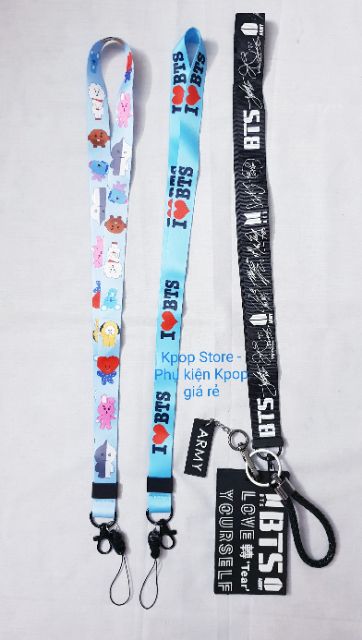 Dây đeo thẻ/ dây đeo điện thoại BTS, BT21