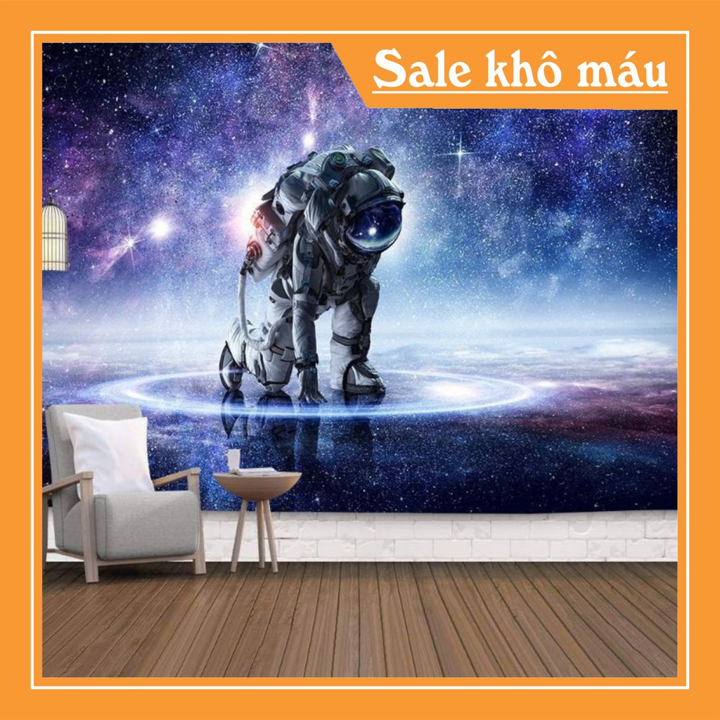 Thảm treo tường trang trí , kích thước 1m3x1m5,chất liệu polyester kèm móc treo họa tiết ấn tượng độc đáo