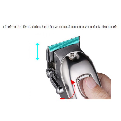 [Free Ship]  Tông đơ JAME 1010 pin trâu, lưỡi bén chuyên dùng salon barber, dùng gia đình cắt tóc bé và người lớn