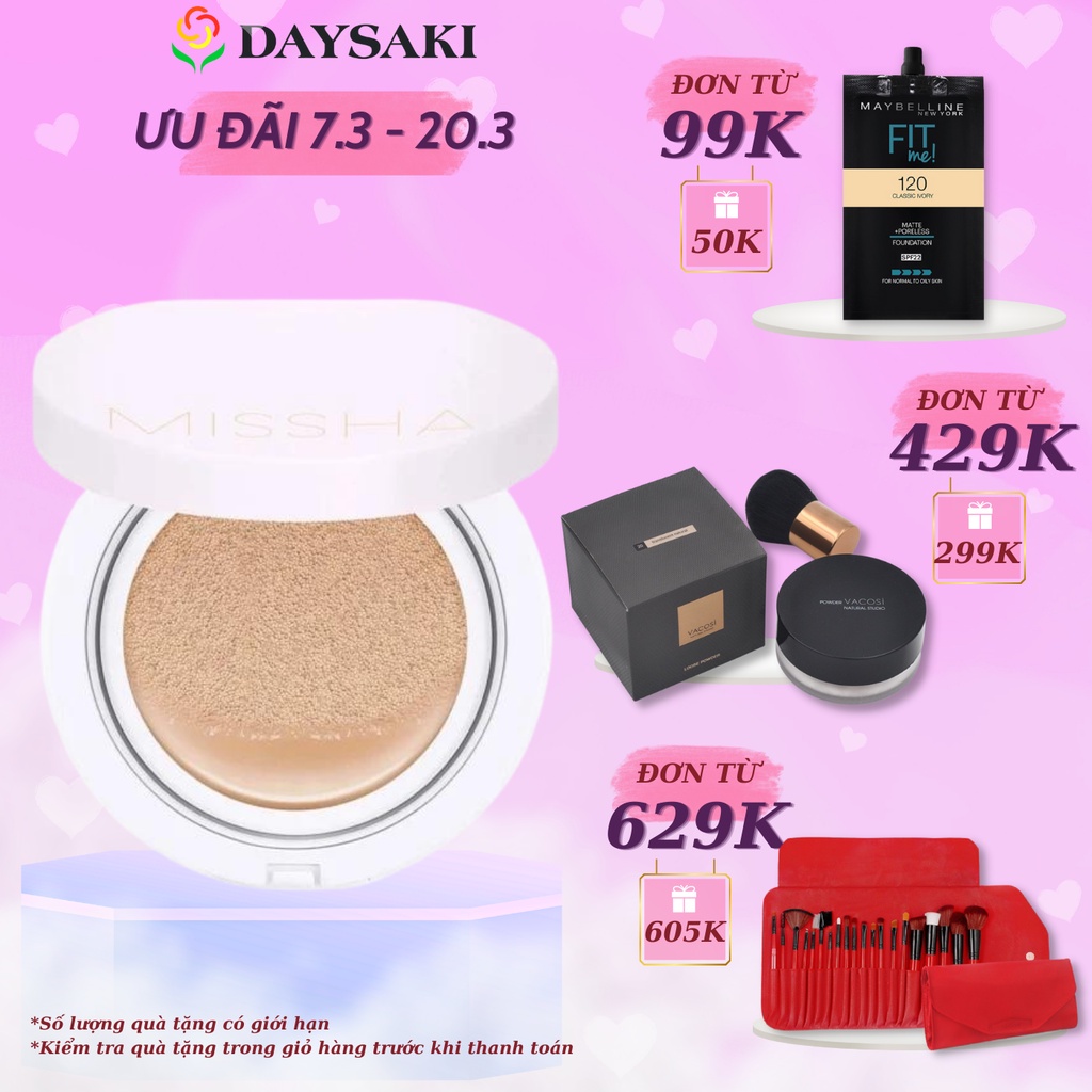 Missha Phấn Nước Kiềm Dầu Magic Cushion Cover Lasting SPF50+/PA+++ 15g