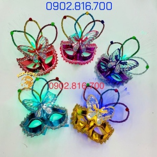 Mặt nạ hình bướm có đèn cho bé gái hoá trang HALLOWEEN