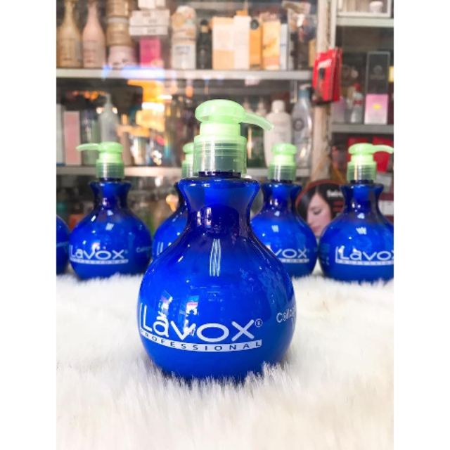 Lavox Collagen Styling Wax 300ml- Wax Dây Tạo Nếp Tăng Sóng Bồng Bềnh (Xanh)