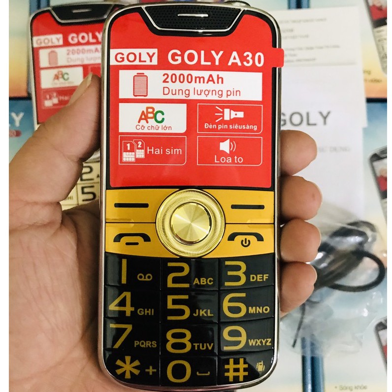 Điện thoại người già,phím to,chữ,loa to _ Goly A30 - Hàng chính hãng | BigBuy360 - bigbuy360.vn