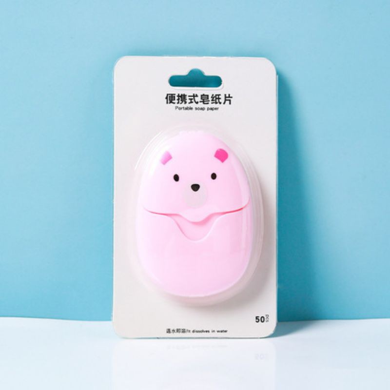 HỘP 50 MIẾNG XÀ PHÒNG GIẤY BỎ TÚI/ HỘP XÀ PHÒNG GIẤY MINI TIỆN LỢI DỄ DÙNG | BigBuy360 - bigbuy360.vn