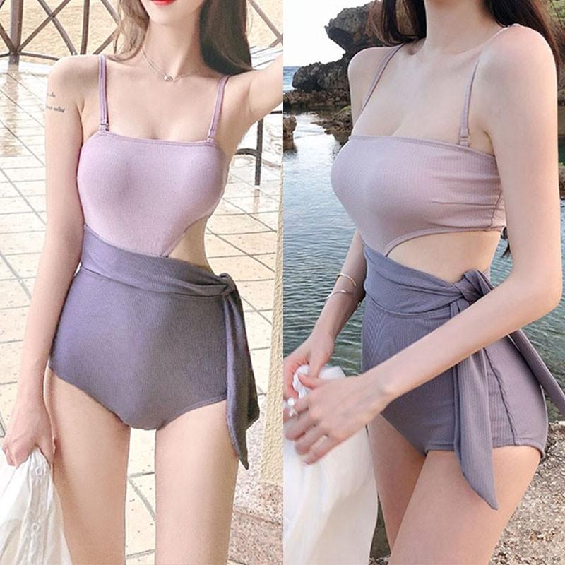 Đồ Bơi Một Mảnh Thắt Nơ Lưng Cao Thời Trang Cho Nữ