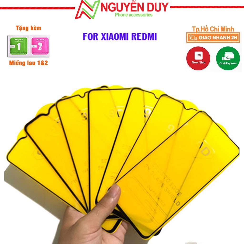 Kính cường lực Xiaomi Redmi Note 9s/ Note 9 Pro/ Redmi k30,K30Pro / Poco X3/ Redmi 9/9a/9C/ Note 10/10s/10Pro - Full màn