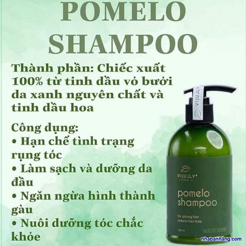 Dầu Gội Tinh Dầu Bưởi POMELO SHAMPOO Kích Thích Mọc Dày Tóc Thơm Ngát 280ml