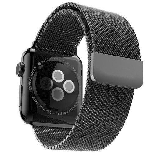 Dây Đeo Apple Watch Milanese Loop 42mm - Dây Đeo Nam Châm iWatch seri 1,2,3 Thép Không Gỉ (Sẵn Hàng Hà Nội)