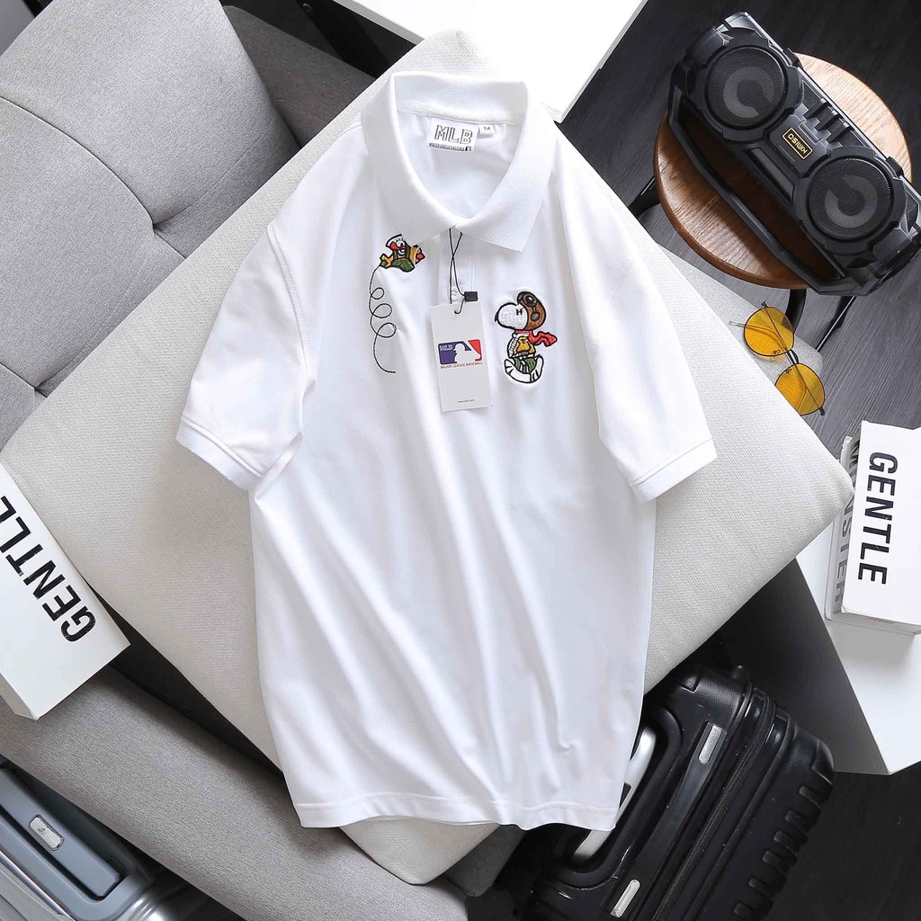 Áo polo nam tay ngắn DoHo, cổ trụ thêu hình nổi bật, chất liệu cotton mặc thoáng mát, thấm hút mồ hôi cực tốt | BigBuy360 - bigbuy360.vn