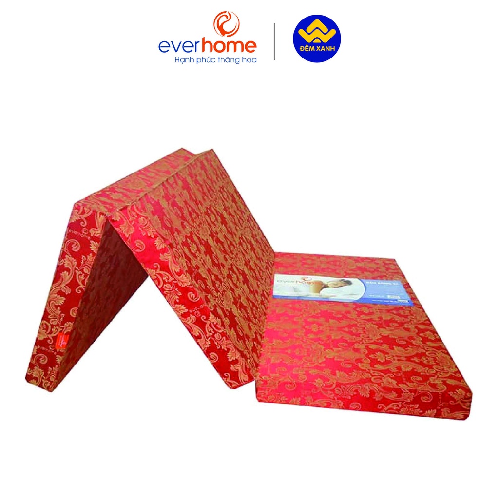 Đệm bông ép EVERHOME vỏ gấm - bảo hành chính hãng 5 năm