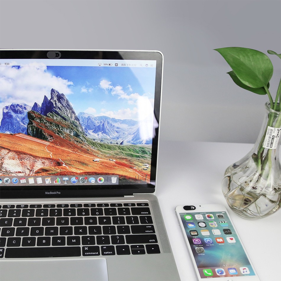 Miếng dán nắp lật bằng nhựa hít nam châm cho iPhone Web Laptop PC iPad điện thoại | BigBuy360 - bigbuy360.vn