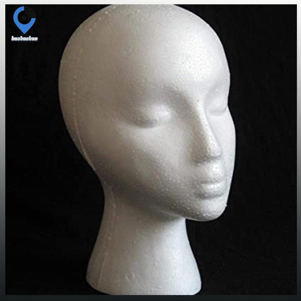 Foam Head Practical Mannequin Head Dummy Head Female Head Model Prop Display