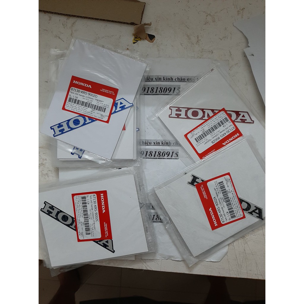 tem yếm wave a honda Tem chữ honda 120mm giá 1 tem
