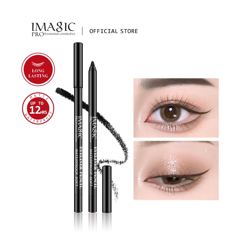 Bút Kẻ Mắt Imagic Màu Trắng Lâu Trôi Không Thấm Nước Không Nhòe
